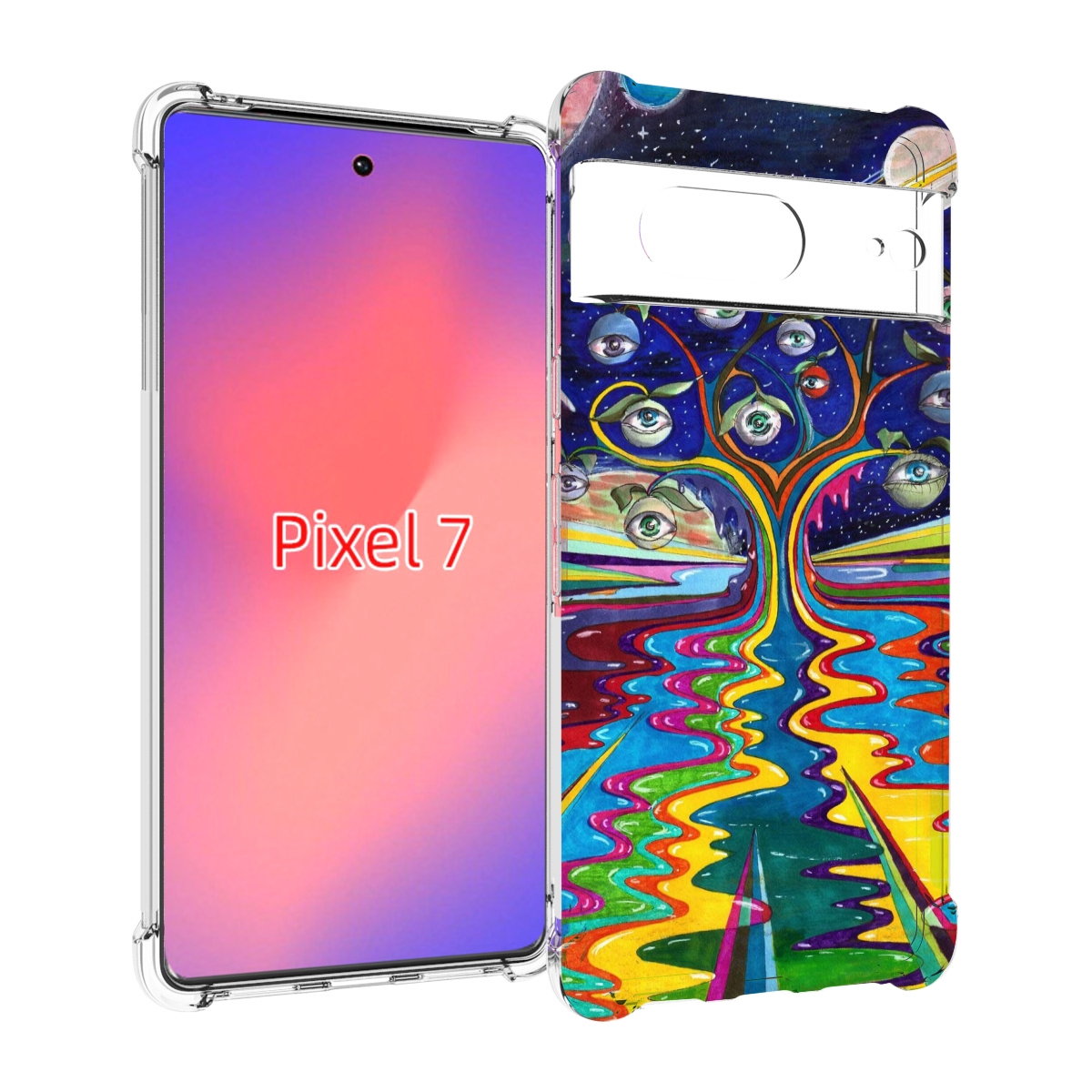 

Чехол Mypads Дерево С Глазами Акварель Для Google Pixel 7, Прозрачный, Tocco
