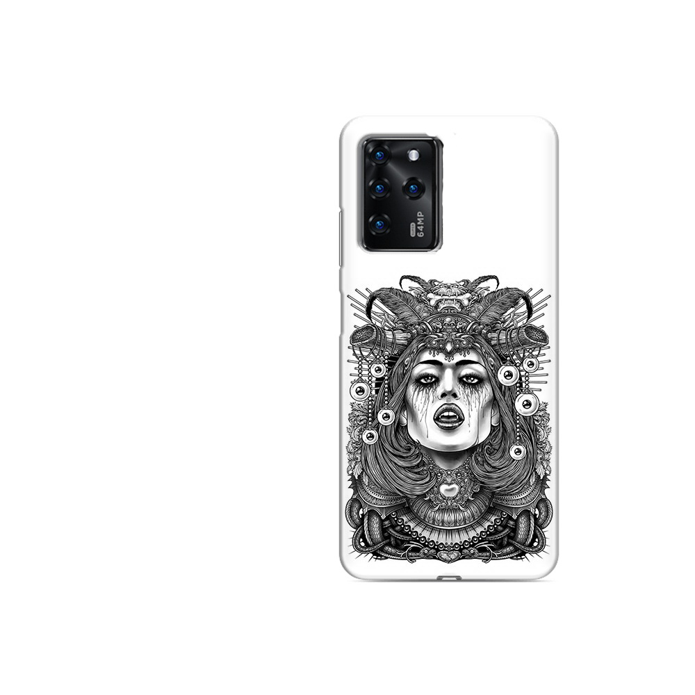 

Чехол MyPads Tocco для ZTE Blade V30 Vita портрет девушки черно белый (PT224728.460.551), Прозрачный, Tocco