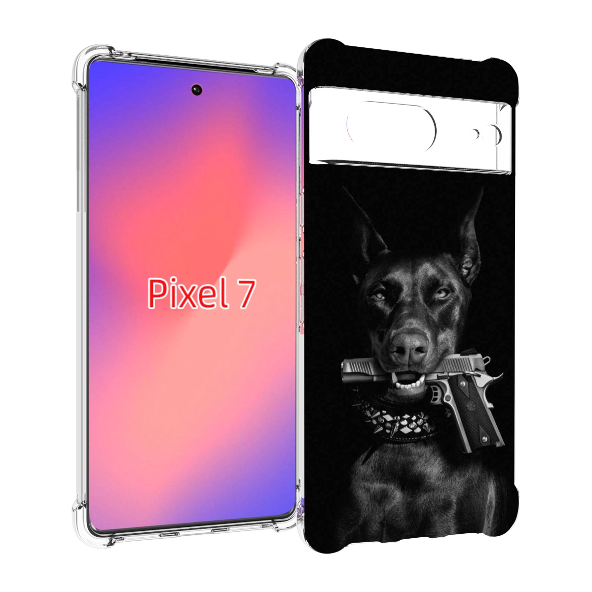 

Чехол Mypads Доберман Мужской Для Google Pixel 7, Прозрачный, Tocco