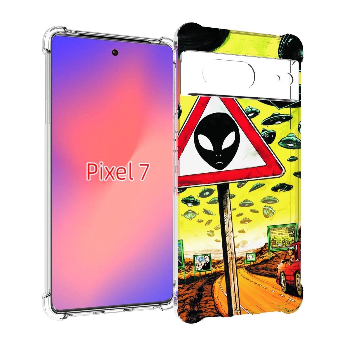 

Чехол Mypads Дорога К Инопланетянам Для Google Pixel 7, Прозрачный, Tocco