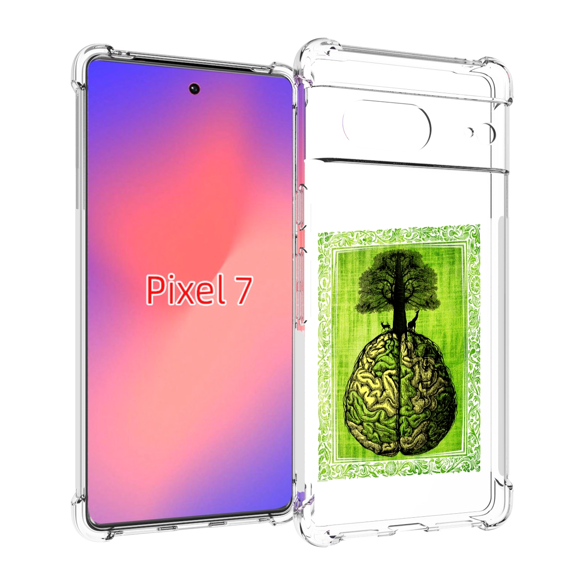 

Чехол Mypads Абстракция Здоровый Мозг Для Google Pixel 7, Прозрачный, Tocco
