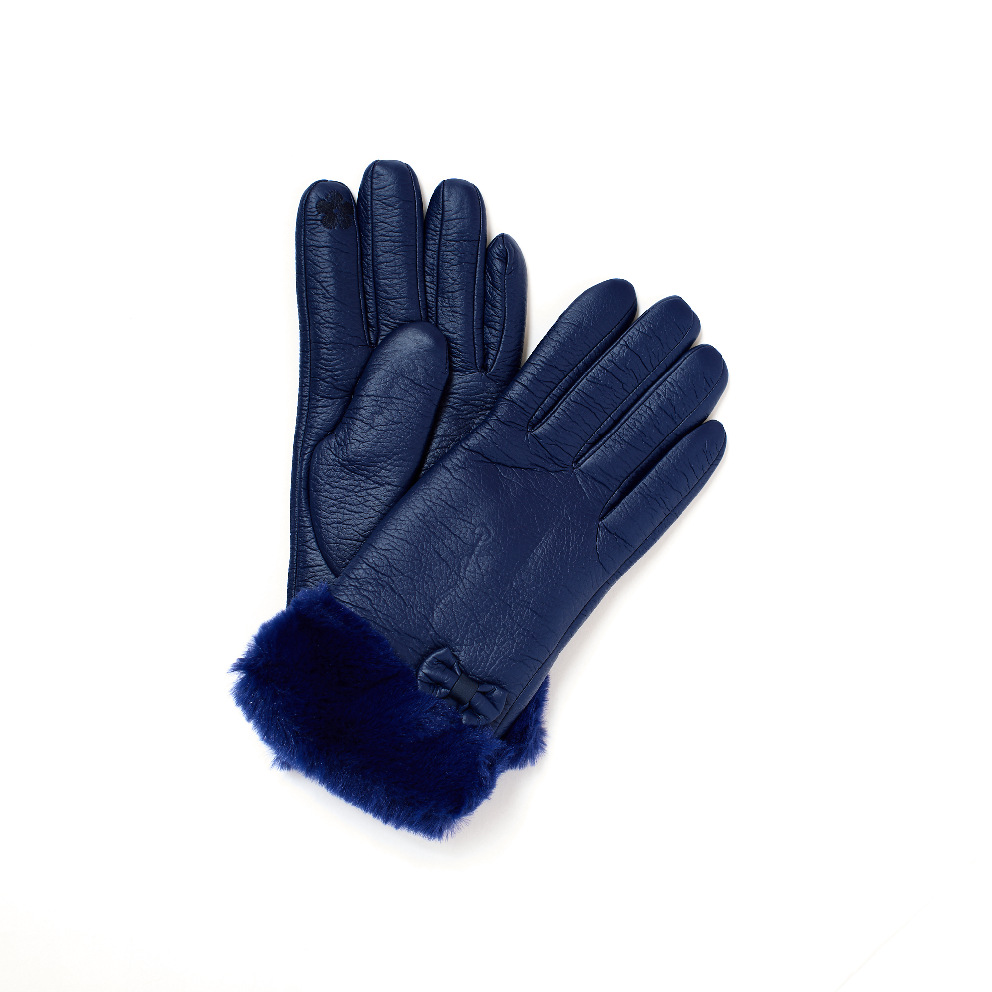 фото Перчатки женские albertini ik011-3 синие р.8.5