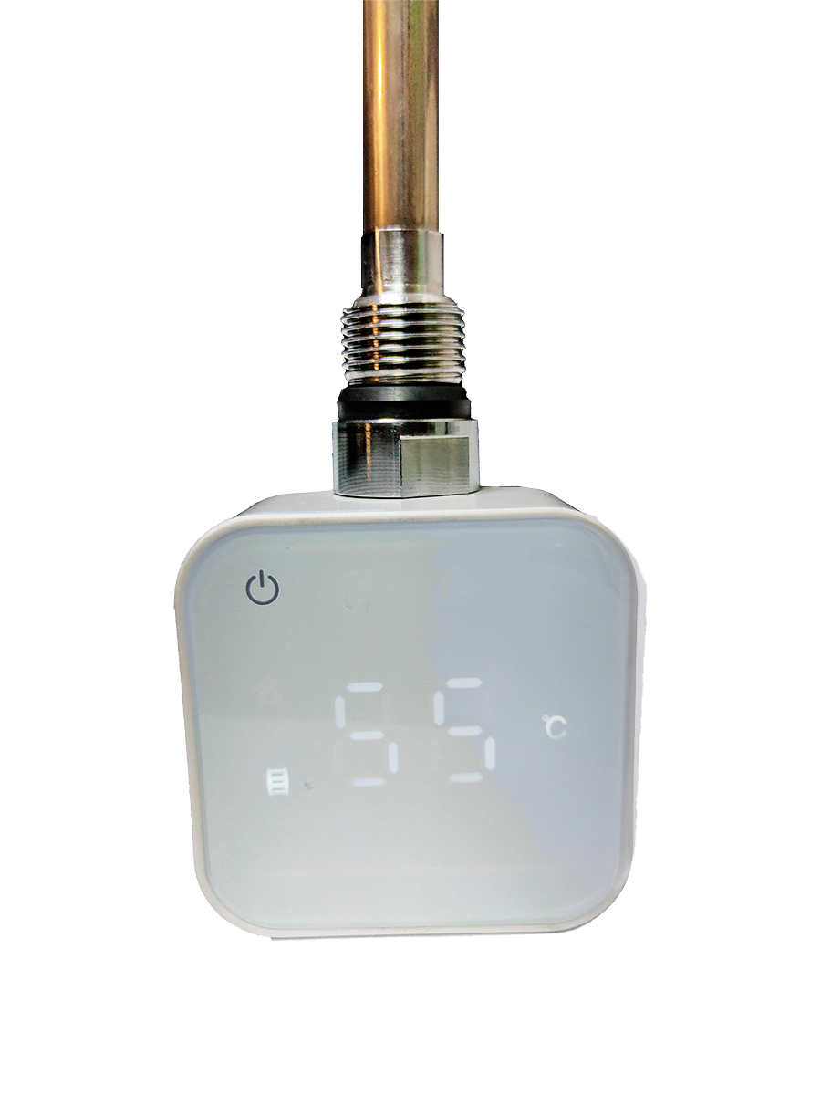 Электрический ТЭН LUX-04М-300 с дисплеем и таймером (сенсор) 300W белый, полотенцесушит. смеситель c душевым гарнитуром белый orange lutz m04 300w