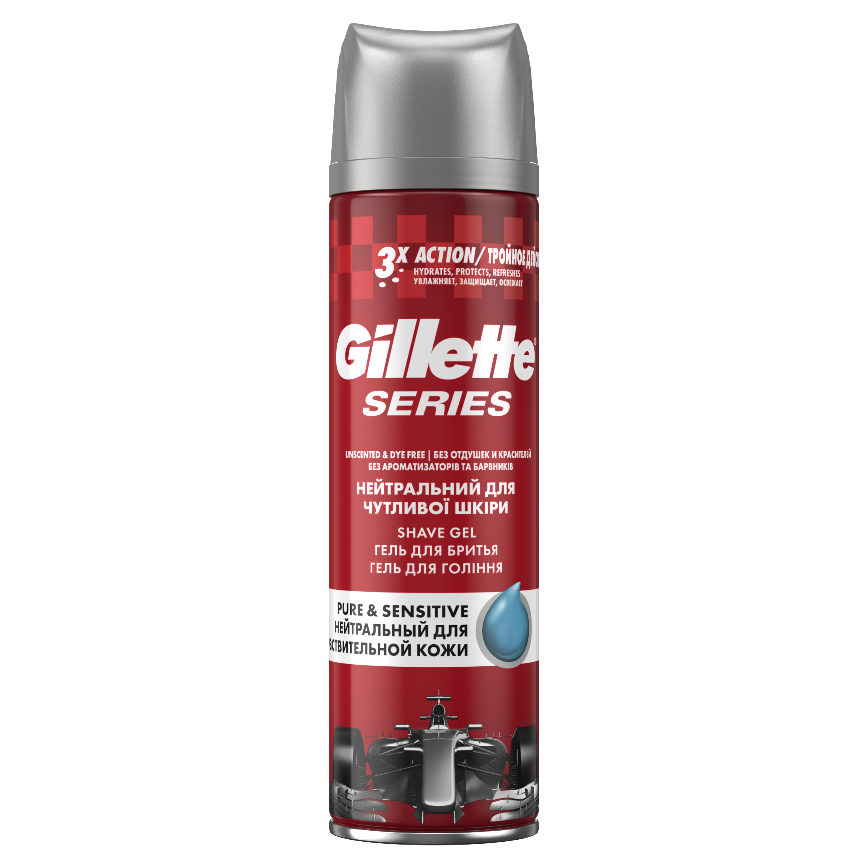 Купить Гель для бритья Gillette Series Pure&Sensitive 200 мл, гель для бритья 81538472