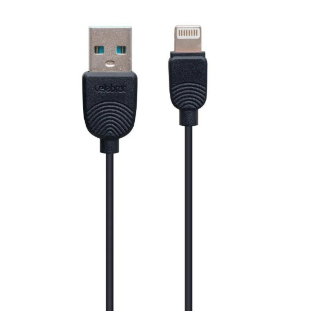 фото Кабель lightning - usb celebrat sky-2i 1 м черный