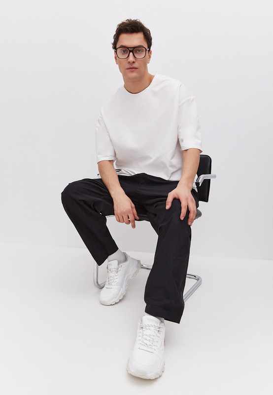 Футболка мужская ZAVI oversize белая 46-48 RU 1990₽