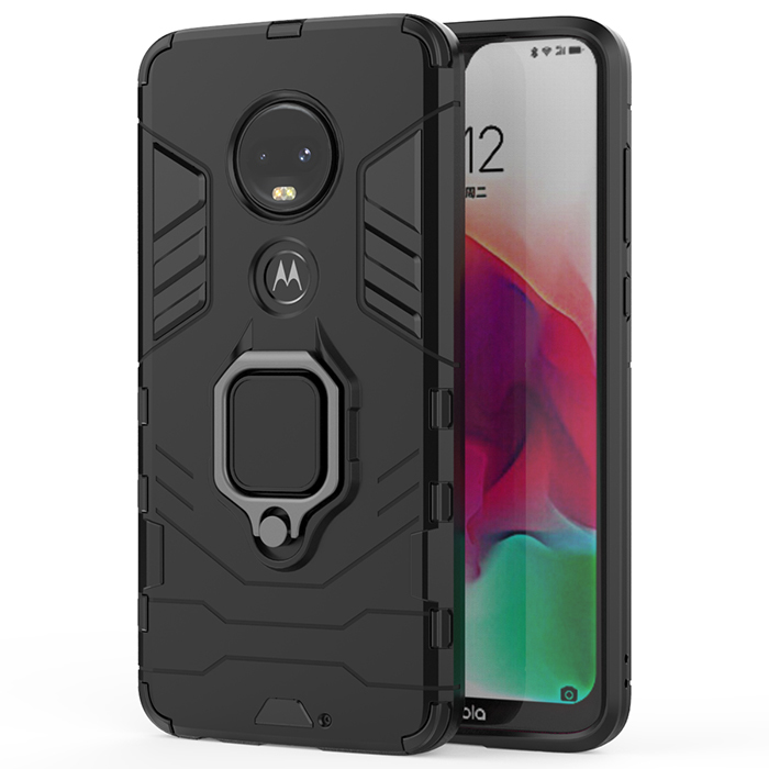 

Противоударный чехол Panther Case для Motorola Moto G7 с кольцом, черный, Panther Case