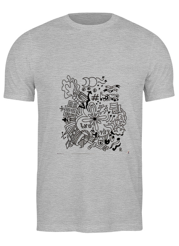 

Футболка мужская Printio Москва-city серая 3XL, Серый, Москва-city