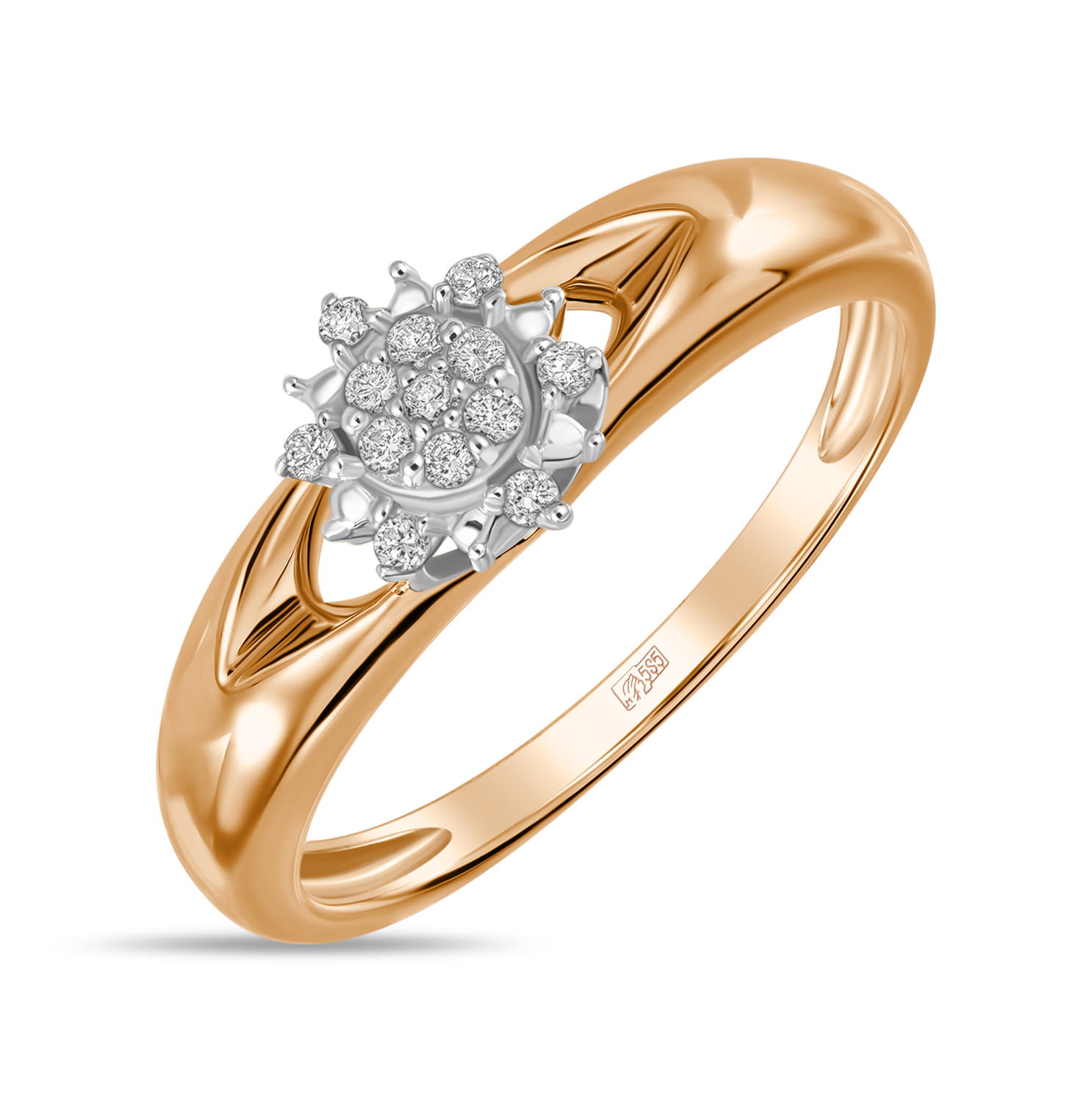 

Кольцо из красного золота с бриллиантом р. 17 MIUZ Diamonds R77-R59512, R77-R59512