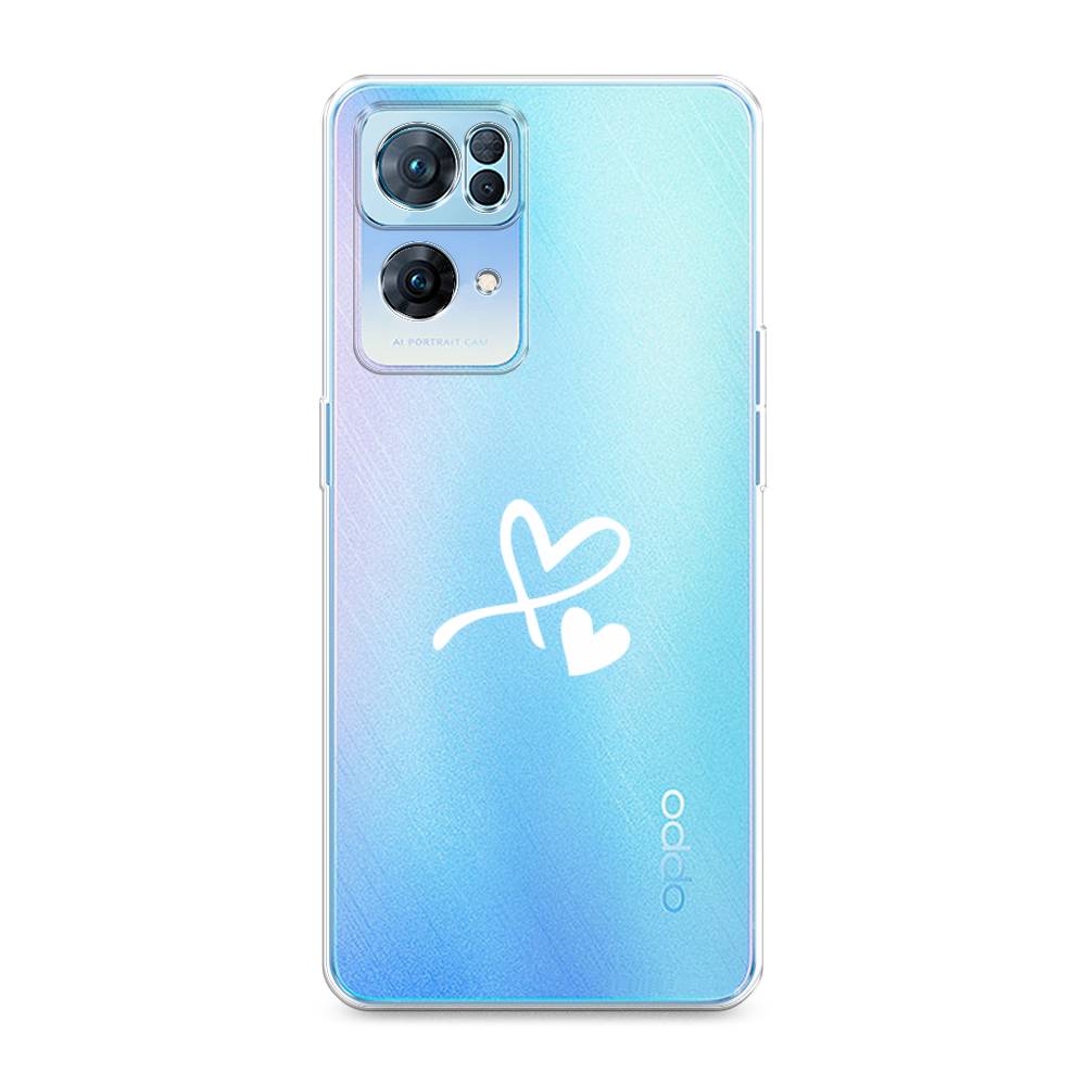 

Чехол Awog на Oppo Reno 7 Pro "Сердечко минимализм", Разноцветный, 258250-6