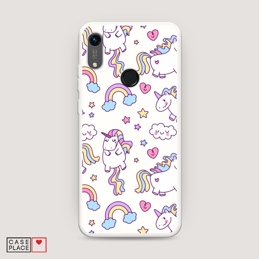 

Матовый силиконовый чехол "Звездочки графика белая" на Huawei P30, Звездочки графика белая