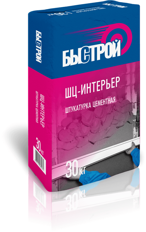 

Штукатурка цементная Быстрой ШЦ-Интерьер, 30 кг *1/48