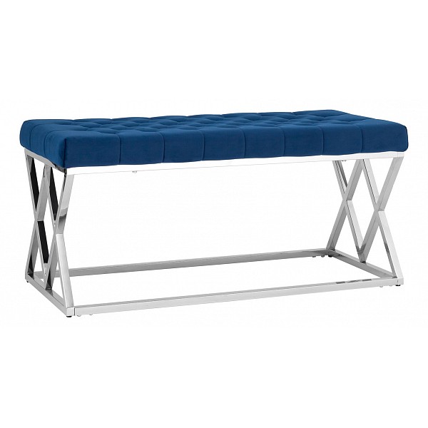 

Банкетка STOOL GROUP Инсигния 99х45,5х46 синий/серебро, Инсигния