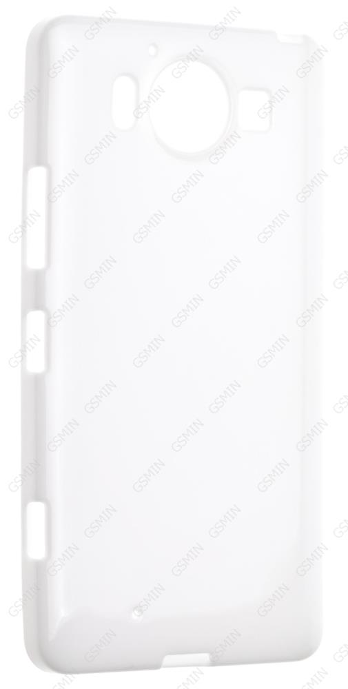 фото Чехол силиконовый для microsoft lumia 950 dual sim rhds tpu (белый) hrs
