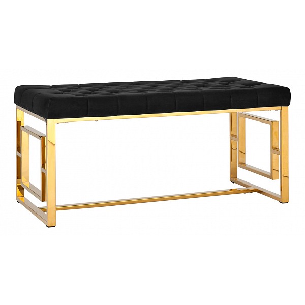 

Банкетка STOOL GROUP Бруклин 99х45,5х46 черный/золото, Бруклин