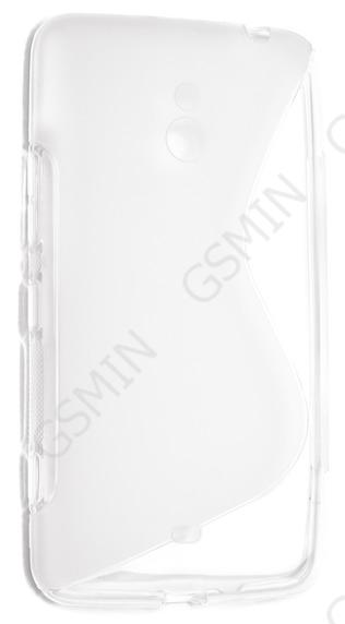 фото Чехол силиконовый для nokia lumia 1320 s-line tpu (прозрачно-матовый) hrs