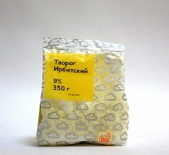 

Творог Ирбитский 9% 350 г бзмж