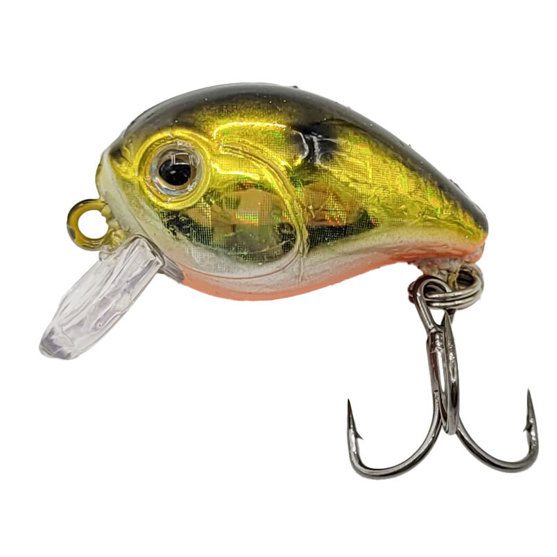 

Воблер Namazu Crystal Crank, L-27мм, 2,4г, крэнк, плавающий (0,5-1,0м), цвет №13, Золотистый;оранжевый;черный, Crystal Crank