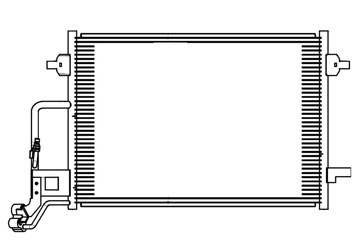 фото Радиатор кондиционера passat b5 (00-)/superb (01-) luzar lrac 1865