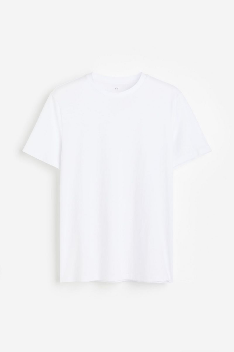 

Футболка мужская H&M 1216851 белая L, Белый, 1216851