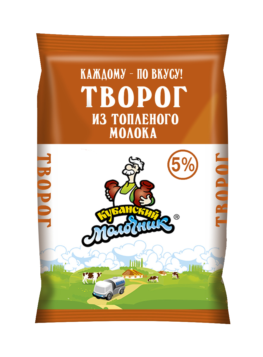 фото Творог кубанский молочник из топленого молока 5% 180 г