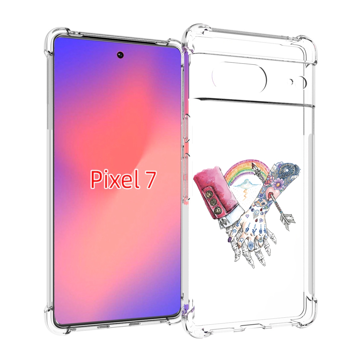 

Чехол Mypads Абстракция Руки В Татуировках Для Google Pixel 7, Прозрачный, Tocco