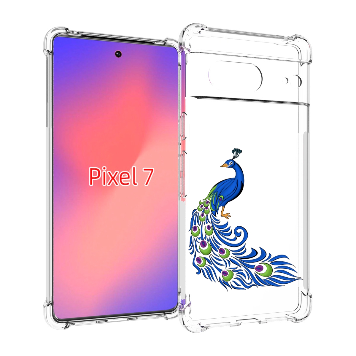 

Чехол Mypads Жарптица-Голубая Для Google Pixel 7, Прозрачный, Tocco