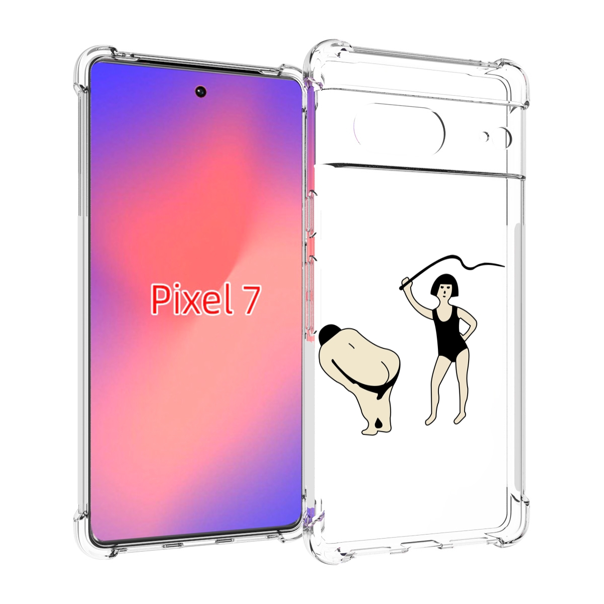 

Чехол Mypads Женщина-Наказывает Для Google Pixel 7, Прозрачный, Tocco