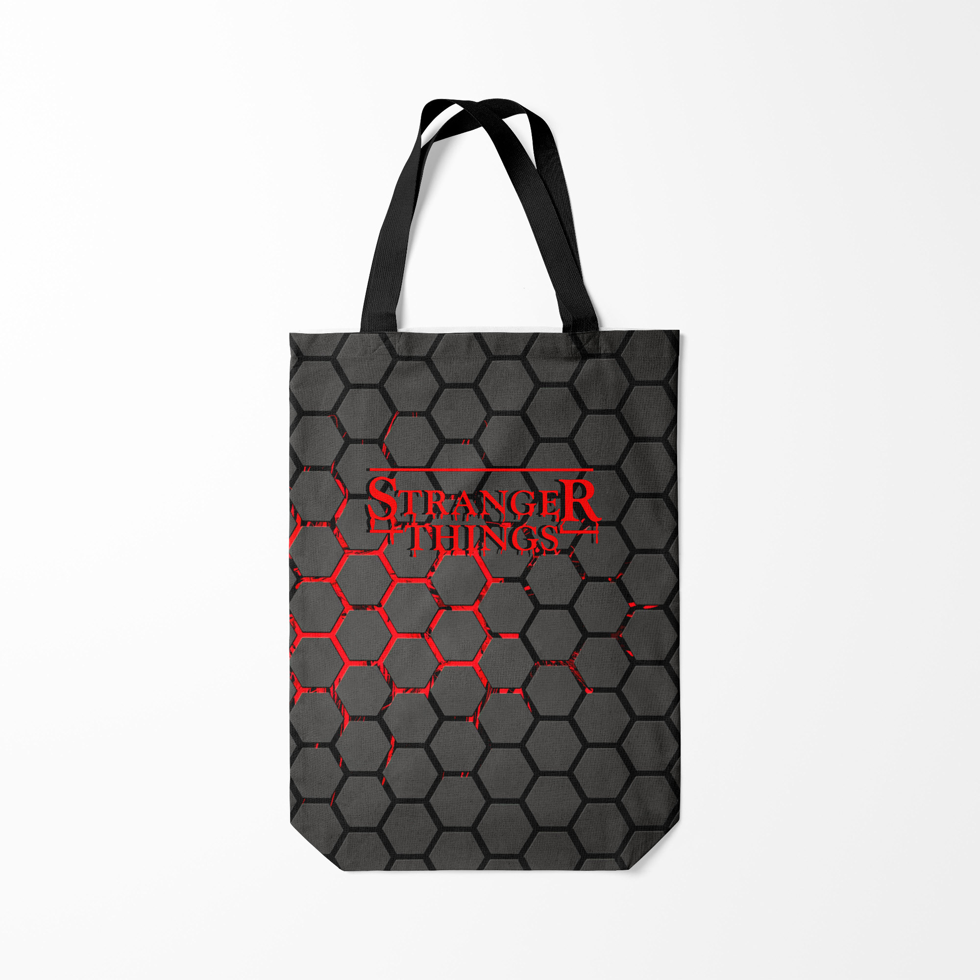 

Сумка шoппер унисекс Burnettie STRANGER THINGS, серый, STRANGER THINGS