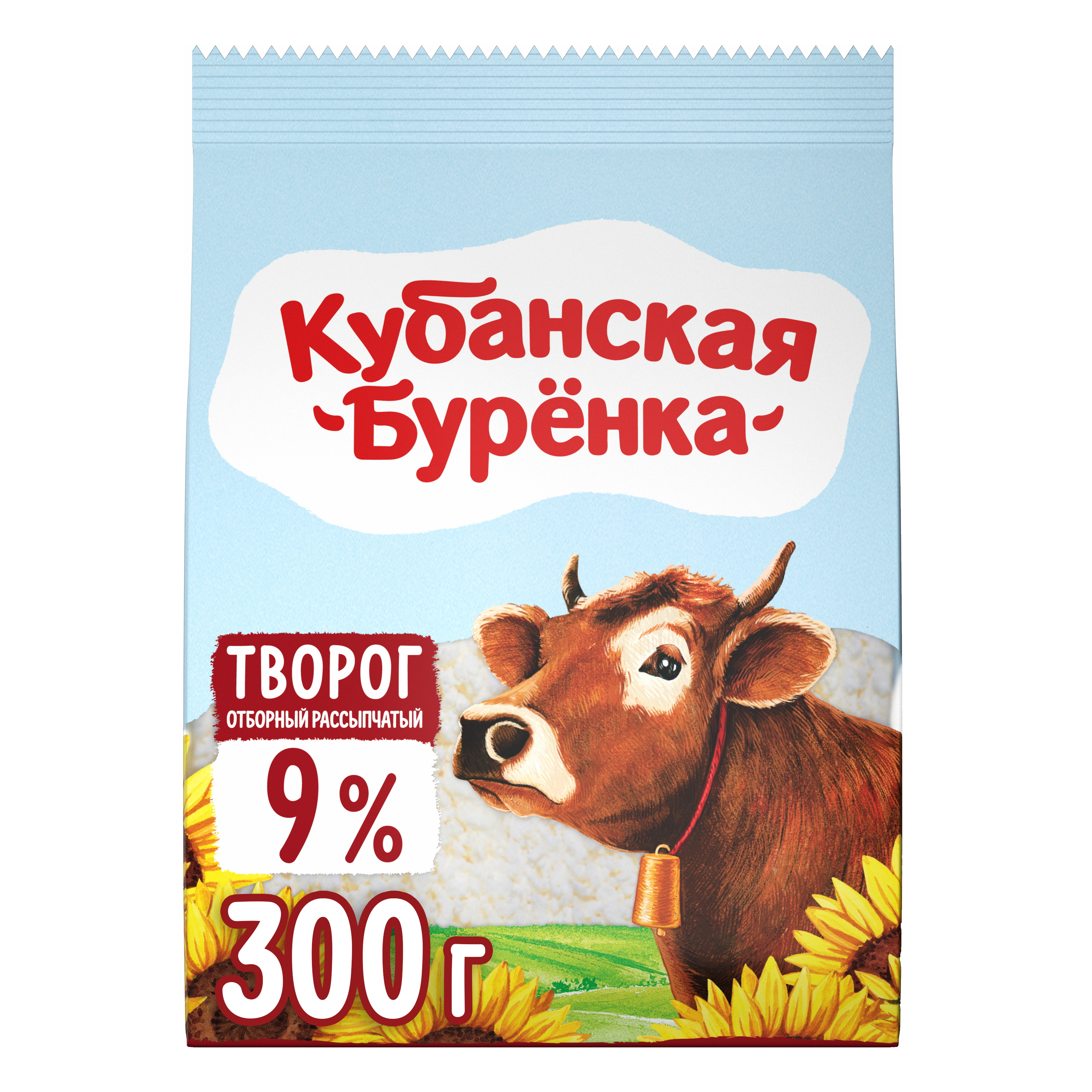 

Творог Кубанская буренка 9% рассыпчатый 300г
