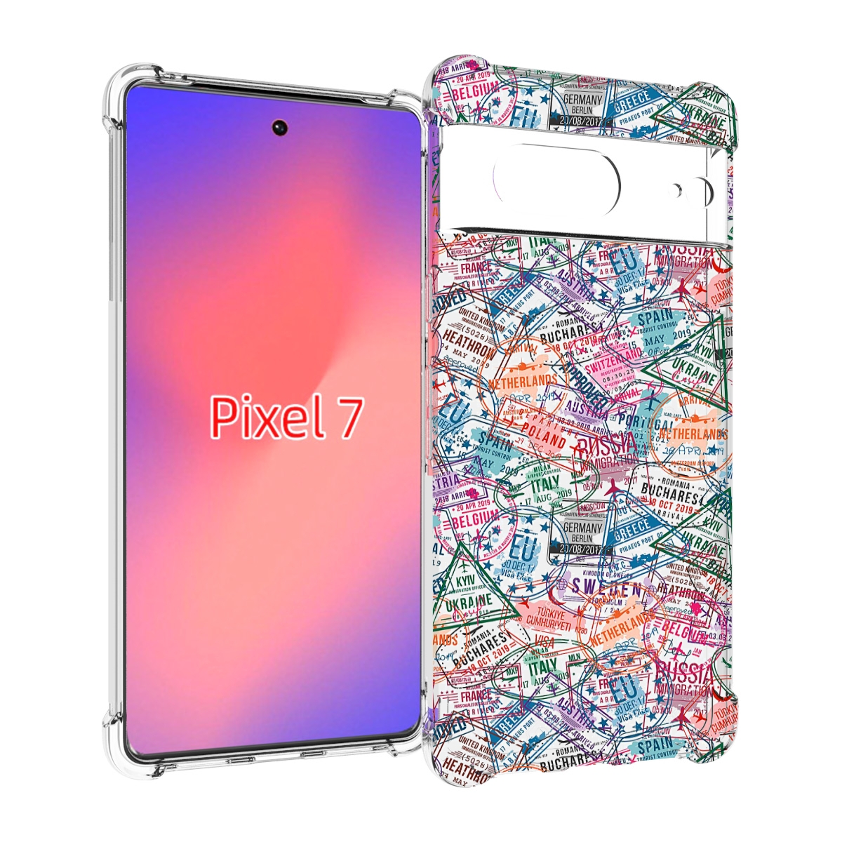 

Чехол Mypads Загранчехол Для Google Pixel 7, Прозрачный, Tocco