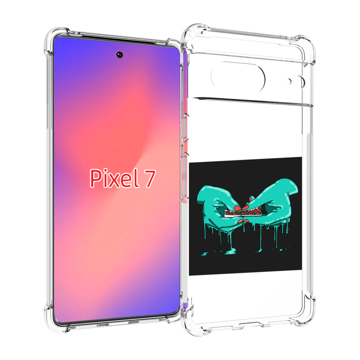 

Чехол Mypads Закручиваю-Розочки Для Google Pixel 7, Прозрачный, Tocco