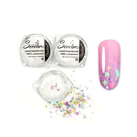 

Камифубуки Serebro голографические разные фигуры, 4 шт.