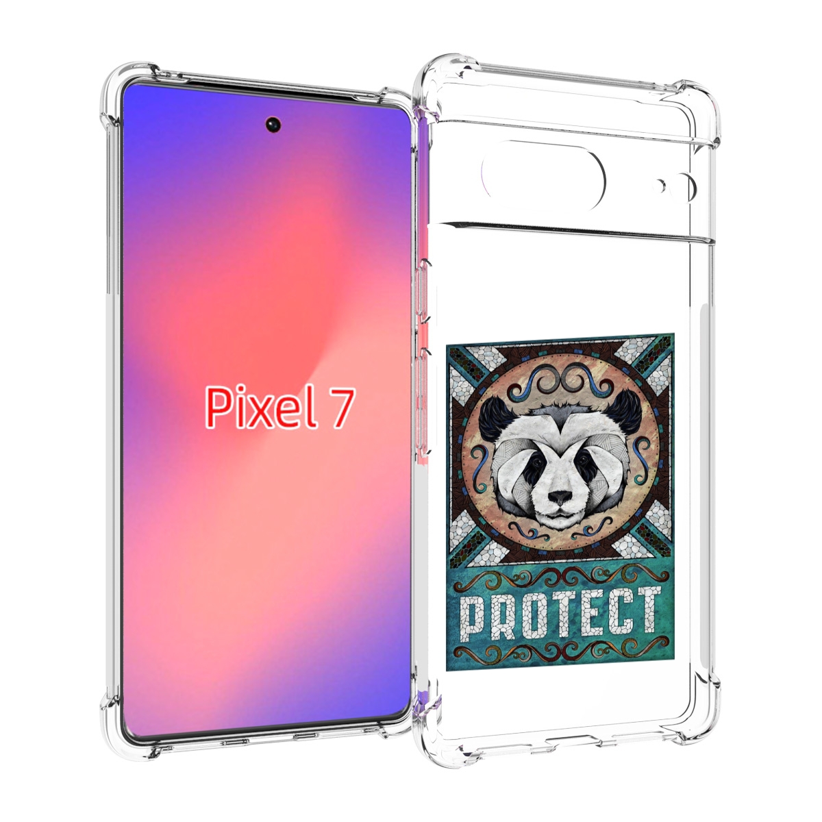 

Чехол Mypads Защита Панды Для Google Pixel 7, Прозрачный, Tocco
