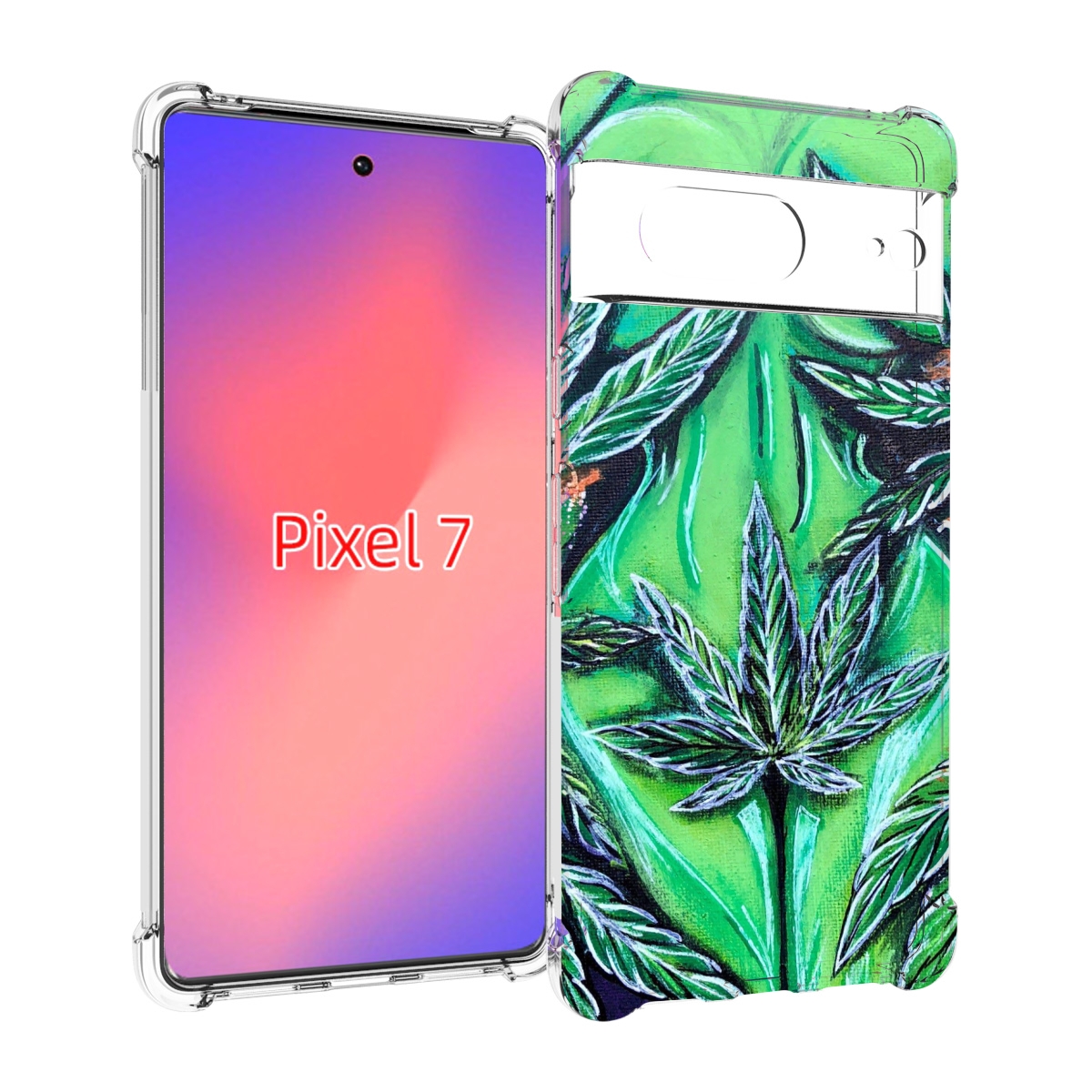 

Чехол Mypads Зеленая Девушка Для Google Pixel 7, Прозрачный, Tocco
