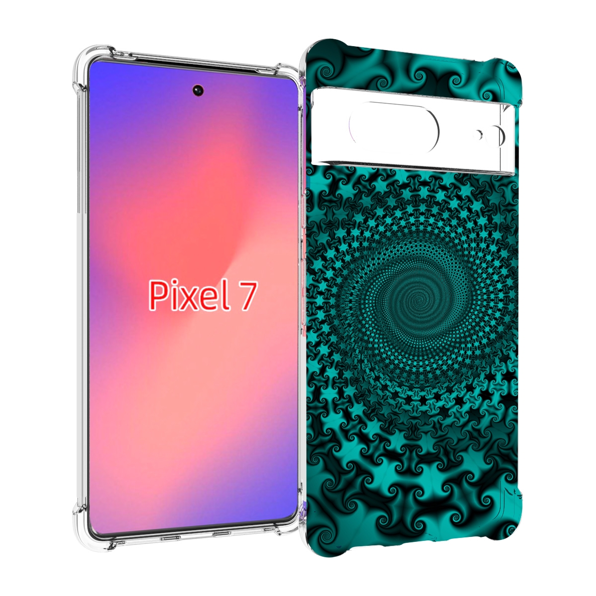 

Чехол Mypads Зеленый-Гипноз Для Google Pixel 7, Прозрачный, Tocco