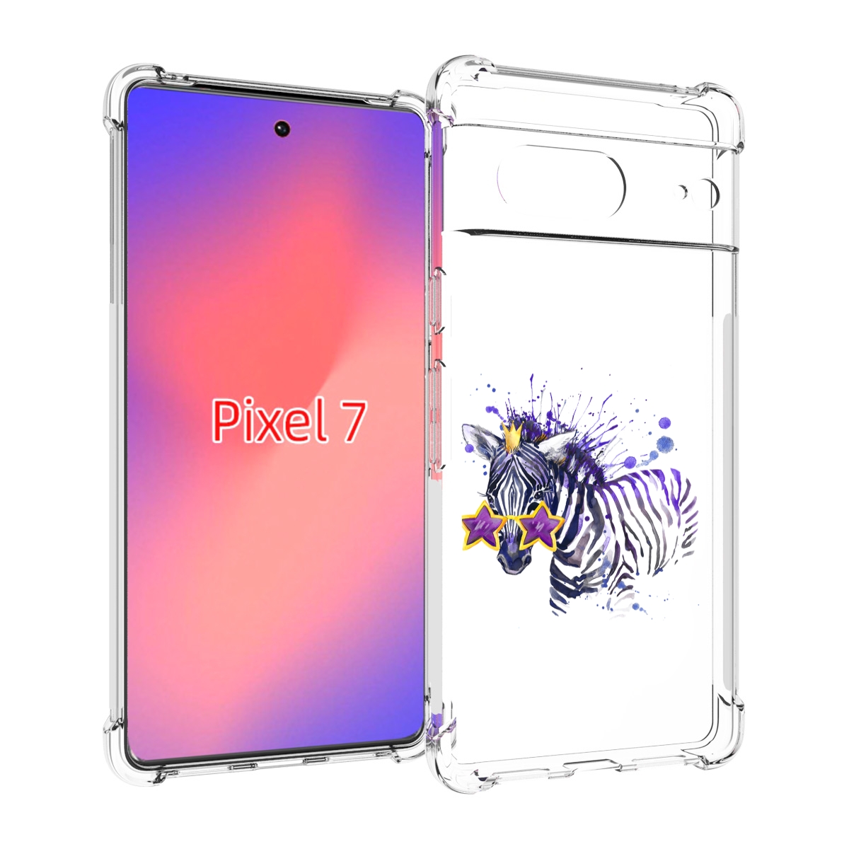 Чехол Mypads Акварельная Зебра Для Google Pixel 7