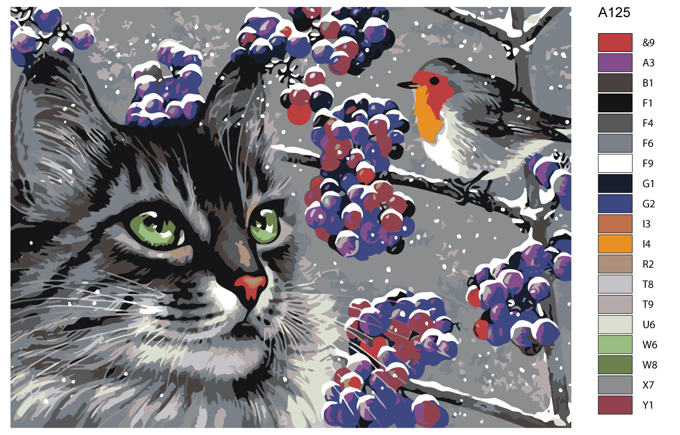 

Картина по номерам, "Живопись по номерам", 36 х 48, A125, A125