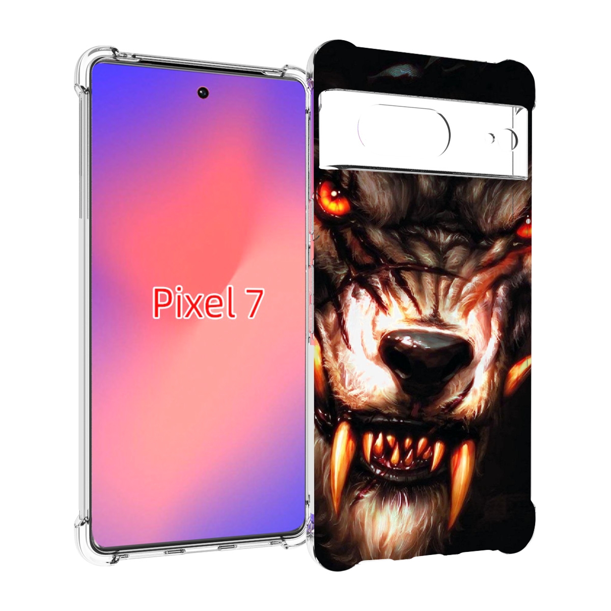 

Чехол Mypads Злой Голодный Волк Мужской Для Google Pixel 7, Прозрачный, Tocco