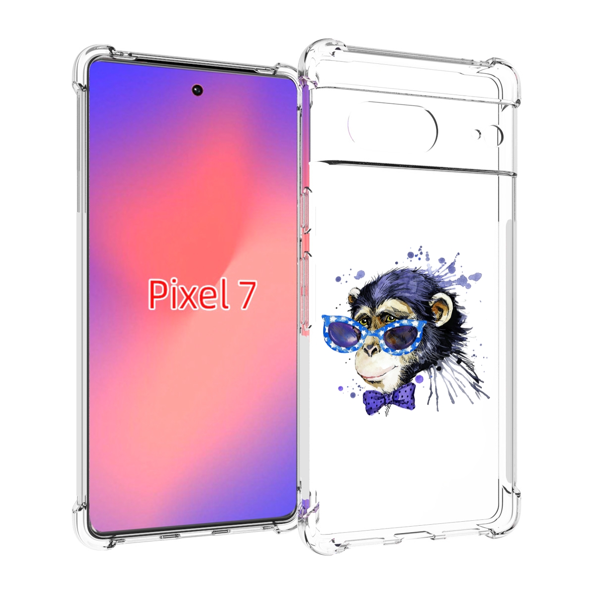

Чехол Mypads Акварельная Обезьяна Для Google Pixel 7, Прозрачный, Tocco