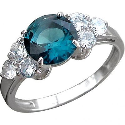 

Кольцо из серебра с Swarovski/фианитом р. 17,5 Эстет Н12К256607, Н12К256607