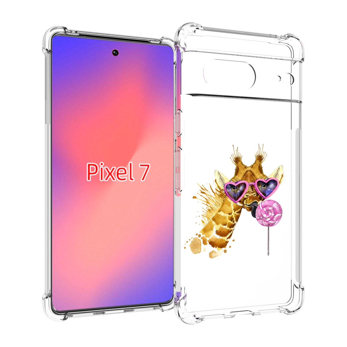 

Чехол Mypads Акварельный Жираф Для Google Pixel 7, Прозрачный, Tocco