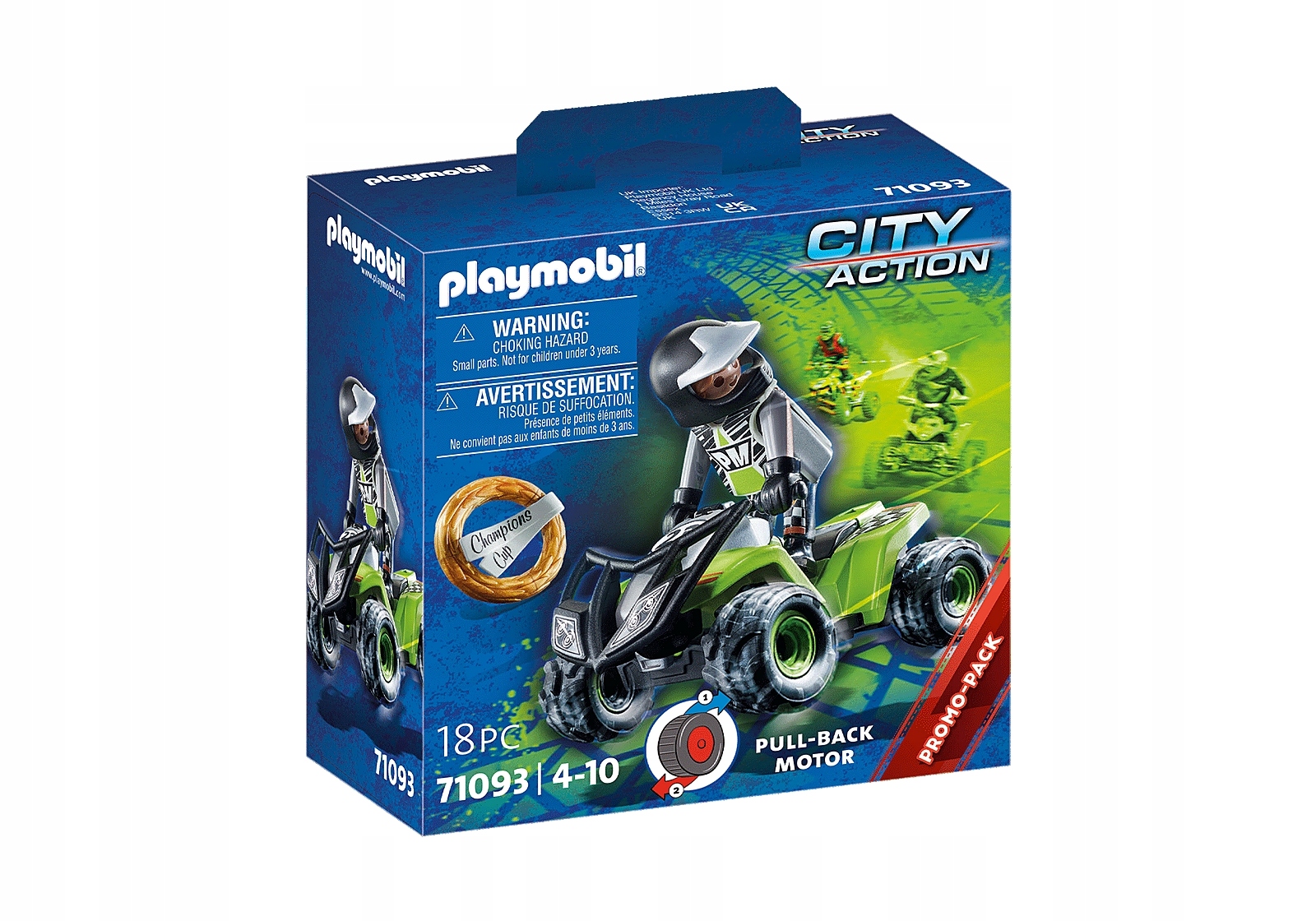 

Конструктор Playmobil 71093 гоночный квадроцикл, 18, 71093
