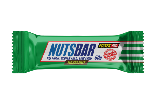 

POWER PRO NUTSBAR без сахара с карамелью, фундуком, жаренным арахисом, 50г