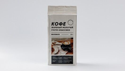 

Кофе ВкусВилл Gusto classico молотый 250 г