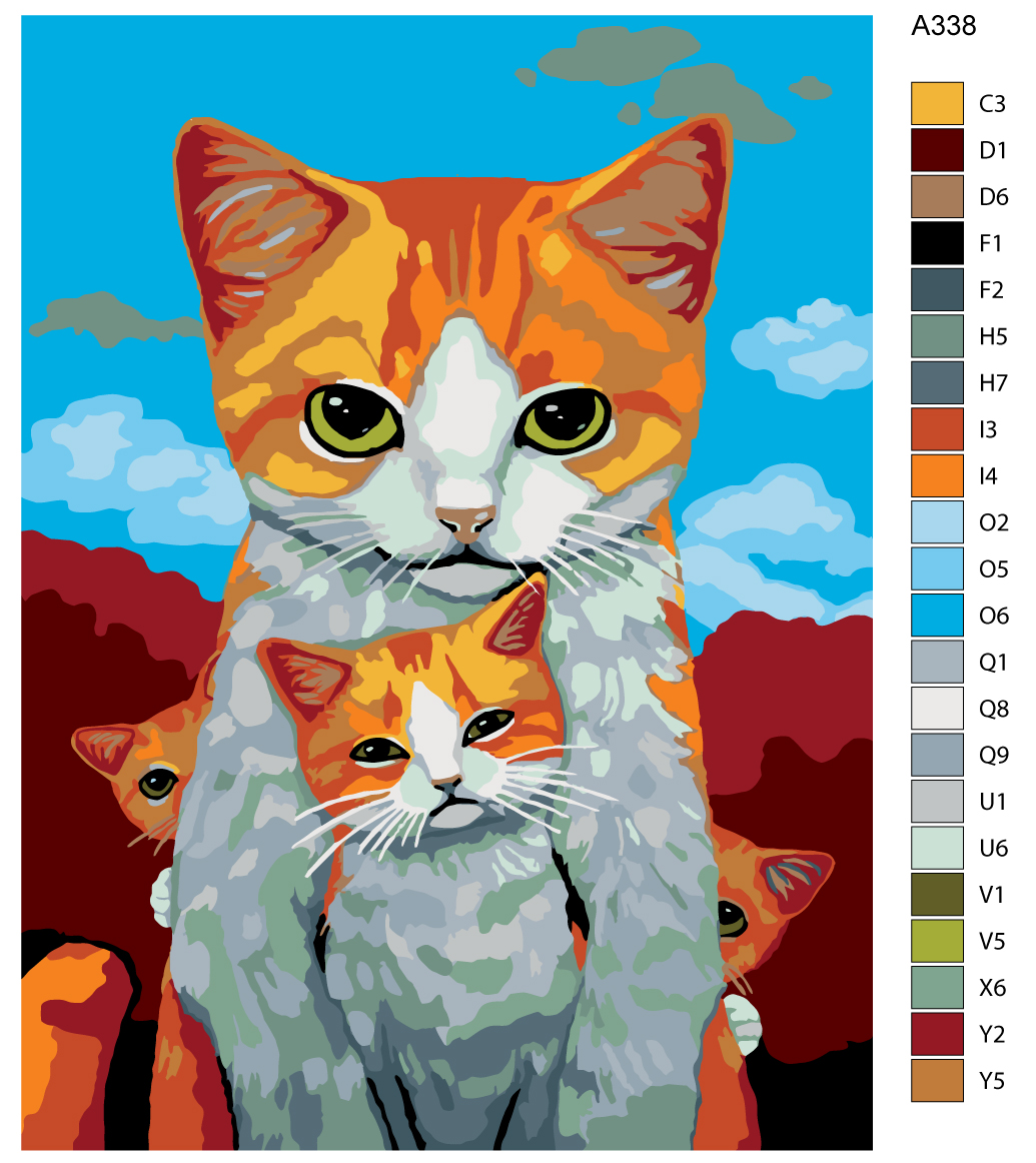 

Картина по номерам, "Живопись по номерам", 36 х 48, A338, A338