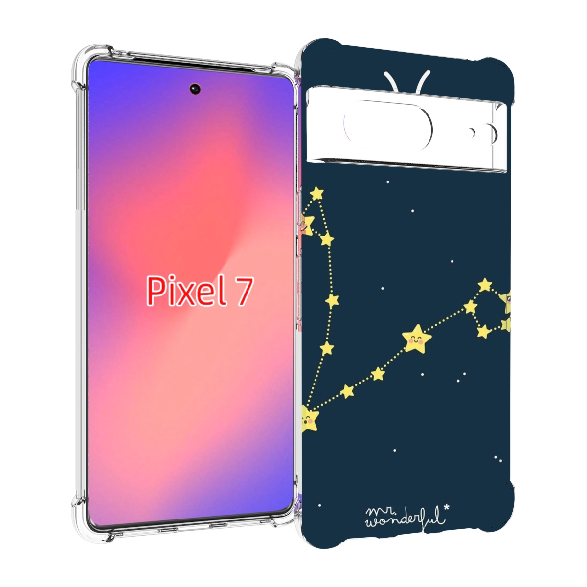 

Чехол Mypads Знак Зодиака Рыбы 1 Для Google Pixel 7, Прозрачный, Tocco