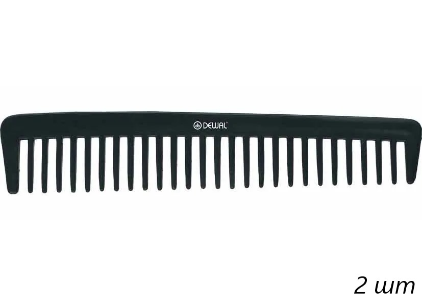 

Расческа рабочая Dewal Эконом CO-6021 пластик 18 см черный 2 шт, kr-2967