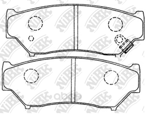 

Колодки тормозные NiBK передние pn9301, Колодки торм.пер. NiBK pn9301 NiBK pn9301