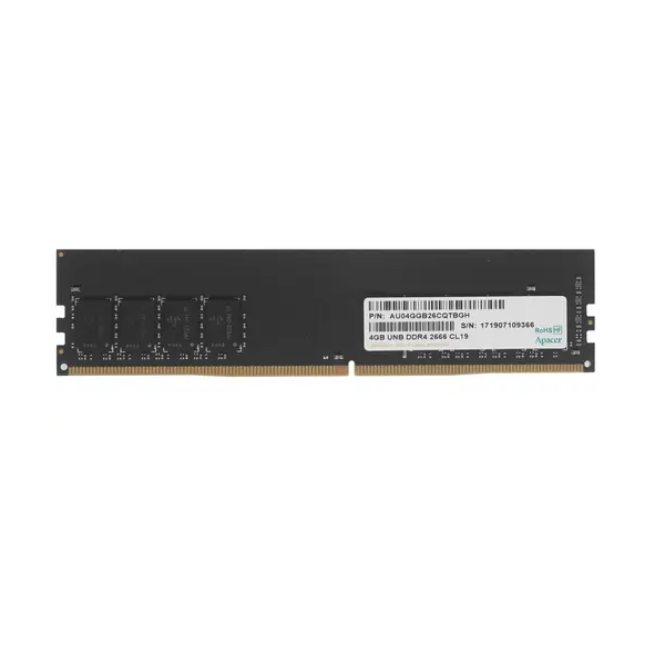 

Оперативная память Apacer (AS04GGB26CQTBGH), DDR4 1x4Gb, 2666MHz